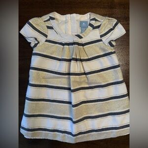 GAP Baby Gold and Black Striped Dress